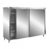 ARMOIRE HAUTE INOX A PORTES COULISSANTES - TOIT PLAT