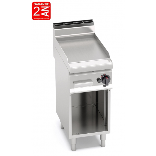 GRILLADE A GAZ SUR MEUBLE PLAQUE LISSE LARGEUR 400 MM - GAMME 700