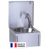 Lave mains inox professionnel avec dosseret