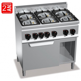 SELECLINE Cuisinière à gaz 400045, 4 foyers, Four à gaz pas cher 