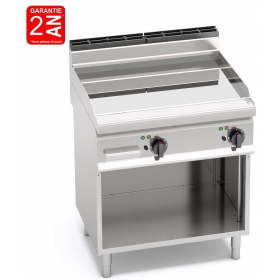 GRILLADE ELECTRIQUE SUR MEUBLE - PLAQUE LISSE BIMETAL LARGEUR 800 MM - GAMME 700