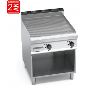 GRILLADE ELECTRIQUE SUR MEUBLE PLAQUE RAINUREE LARGEUR 800 MM - GAMME 900