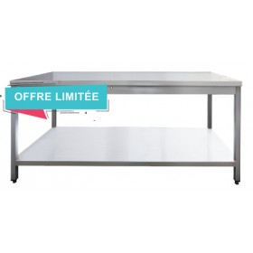 Table inox centrale
