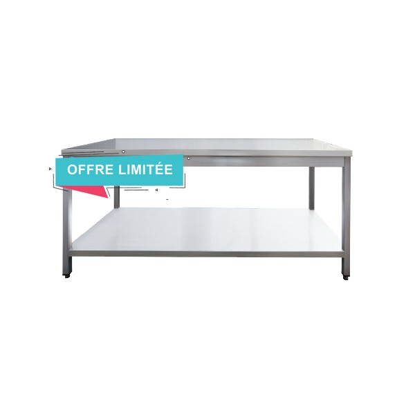 Table inox centrale