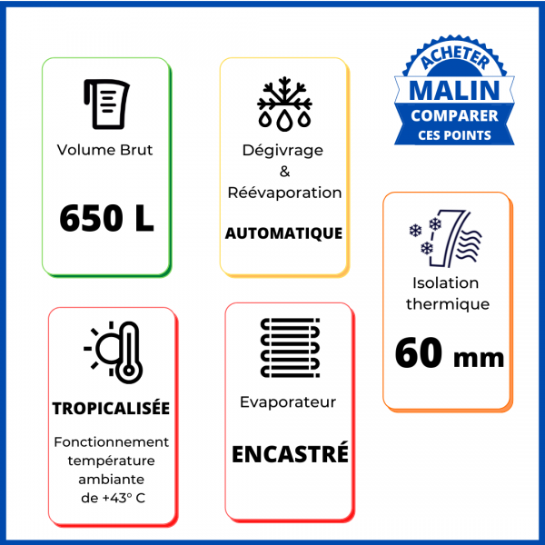 ARMOIRE REFRIGEREE NEGATIVE 650 L