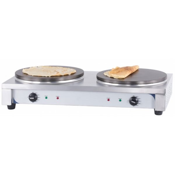 Crêpière double professionnelle électrique Ø 40 cm - CASSELIN