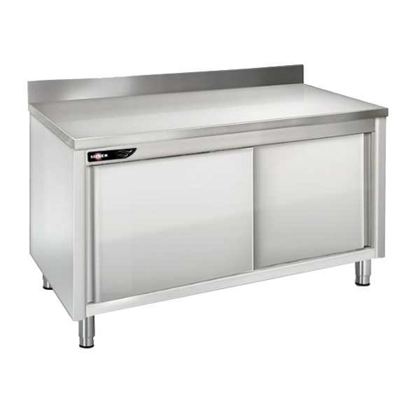 Meuble bas inox adossée 1000x700x950 SILBER