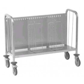 Chariot porte-assiettes inox 400 assiettes