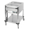 Chariot bain-marie professionnel 2 cuves GN1/1
