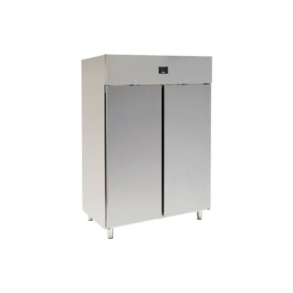 Armoire frigo inox de stockage 2 portes 1400 L