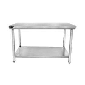 Table inox centrale 700x600x850 mm avec étagère
