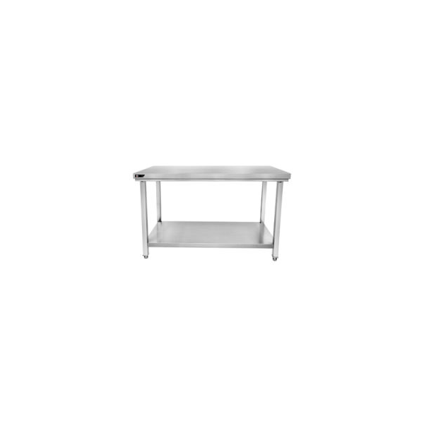 Table inox 1200x600x850 mm centrale et avec étagère basse
