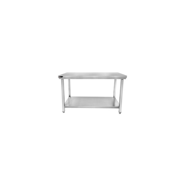 Table inox centrale 1500x600x850 mm avec étagère